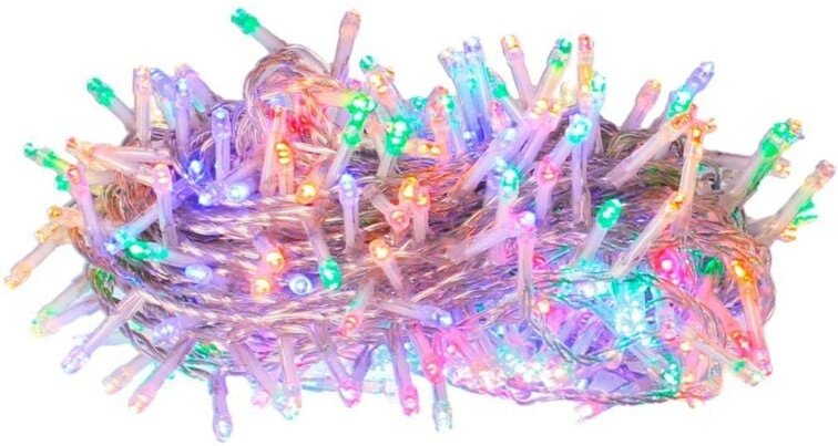 Feste Girlande aus 20 LEDs (2,2 m) rgb 2xAA IP20