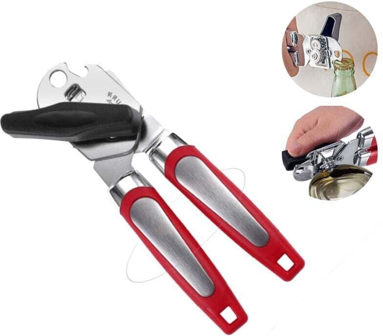 Küchenaufbewahrungszubehör, manueller Dosenöffner – handbetriebener Dosenöffner mit glatter Edelstahlklinge.