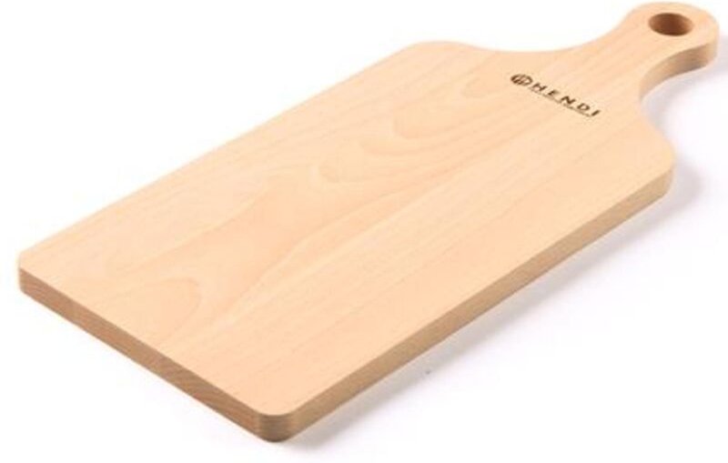 Schneidebrett mit Buchenholzgriff - Hendi 505106