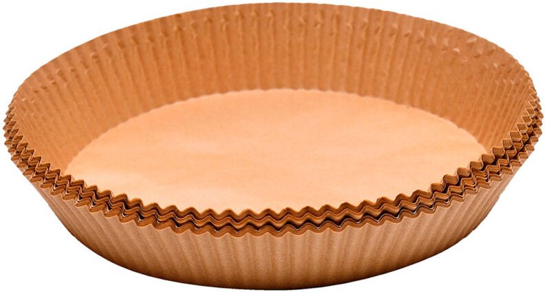 Runder Papp-Tablett für Heißluftfritteuse Foodies MP, ø20 x 4,5 cm, 50 Stück