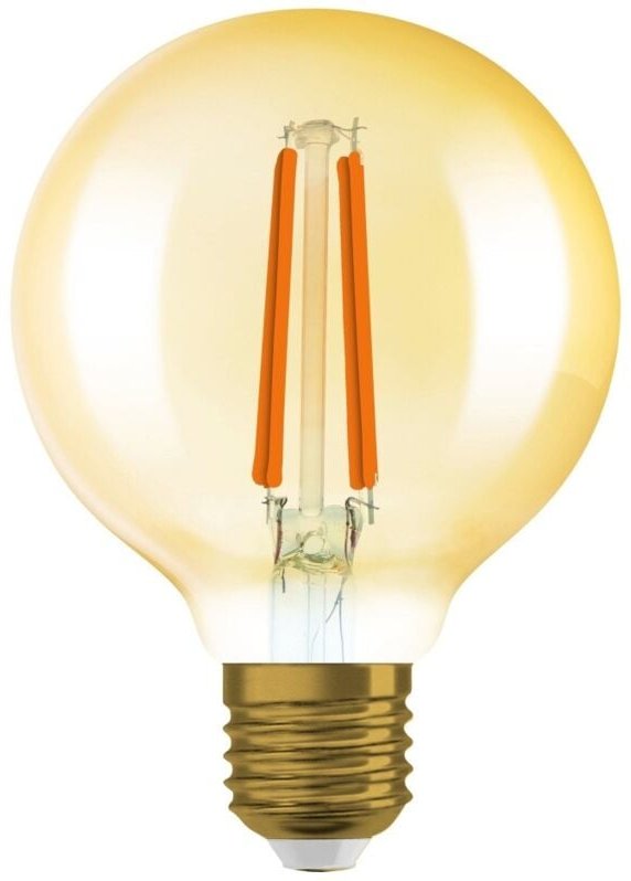 2er-Pack OSRAM 80W bernsteinfarbene LED-Filamentlampen, 55W warmweiß OSRAM