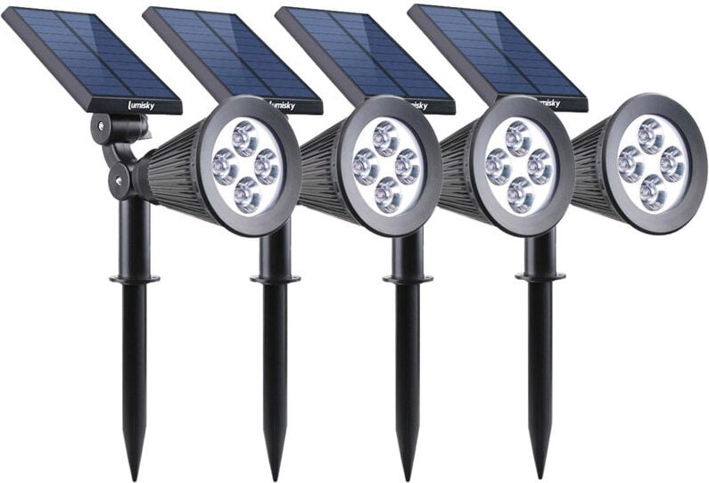 Solar Strahler 4er Set SPIKY 100lm