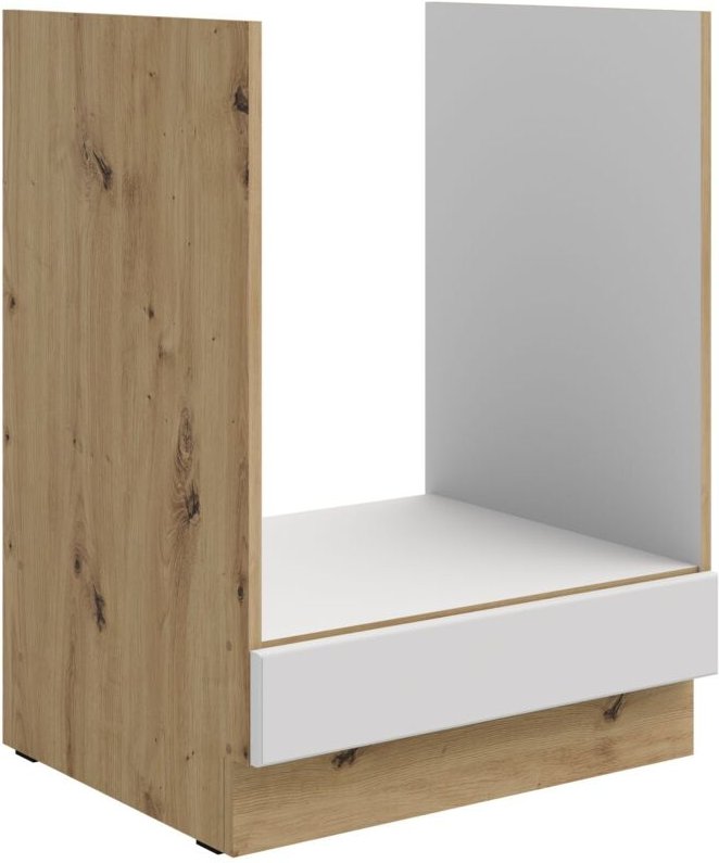 Thumbnail - Küchen Preisbombe - Herd Unterschrank 60 cm Stilo Weiss Eiche Artisan Küchenzeile Küchenblock Küche