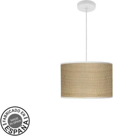 Hängeleuchte fashion 1xe27 weiß/hellbraun regx30x30