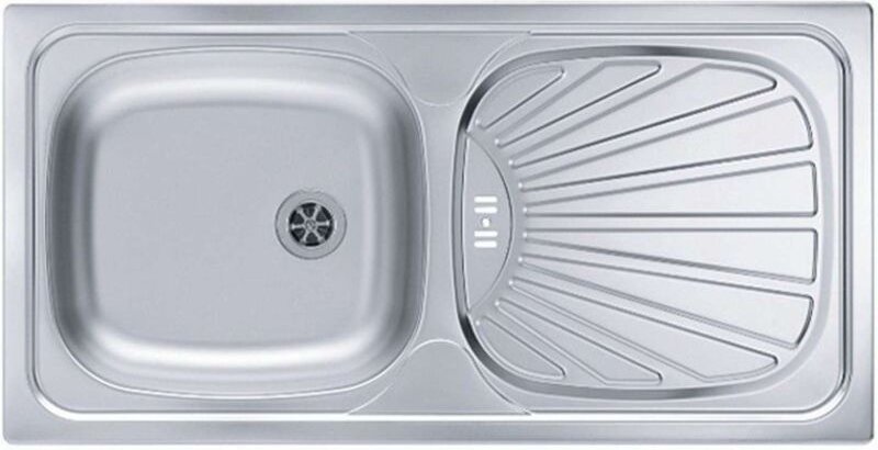 Alveus Basic - Spüle, 86x44 cm, Edelstahl 1008993