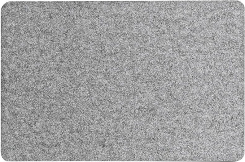 ZELLER PRESENT Tischset Filz 45x30cm grau - 12 Stück