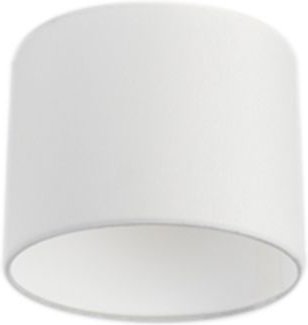 Leuchtenschirm Weiß Leinen 18/18/14