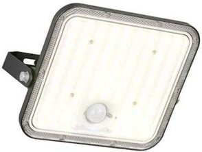 Wandstrahler Außenleuchte Fassadenstrahler schwarz LED Sensor Akku Fernbedienung B 20 cm