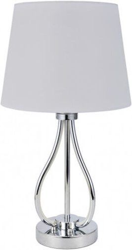 Fabrilamp - Tischleuchte dubrovnik 9w 4000k+ 1xe27 chrom 675 lm doppelte zündung 46x26x26 cm