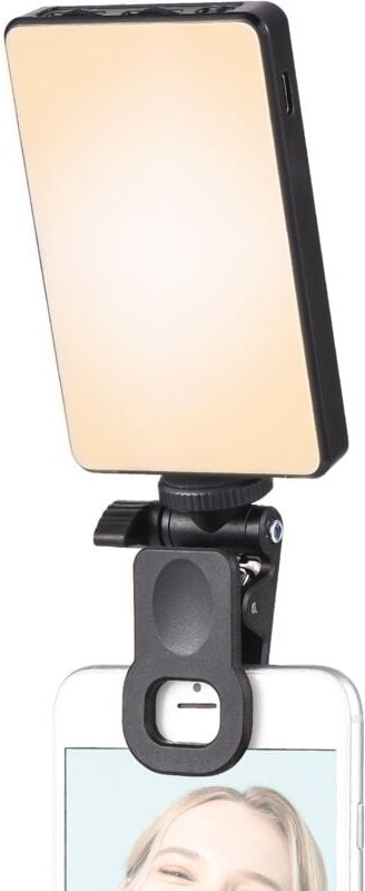 Thumbnail - Taschen-Clip-on-LED-Videoleuchte für Computer, Tablet, Handy, Videokonferenz, dimmbar 2500K-9000K, für Online-Meeting, L...