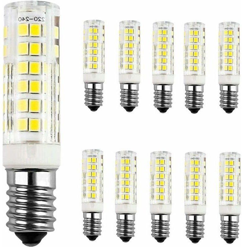 Jalleria - 10er-Pack 9-W-E14-LED-Glühbirne, Kaltweiß 6000 k, entspricht einer 60-W-Glühlampe, AC220-240 v, 680 lm, 360° ...
