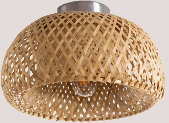 SKLUM Deckenleuchte aus Bambus im Taumper-Stil Ø30 cm