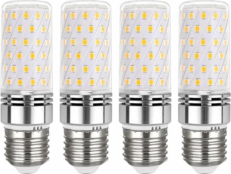 Mumu - E27 LED-Birnen 12 w 6000 k Kaltweiß, entspricht 120 w Glühlampe, 4er-Pack