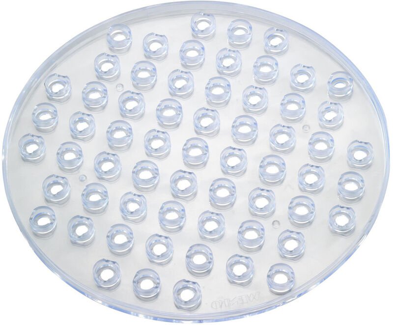 Spülbeckeneinlage Kristall - extra stark, rund, Kunststoff, 31 x 1 x 31 cm, Transparent - Wenko