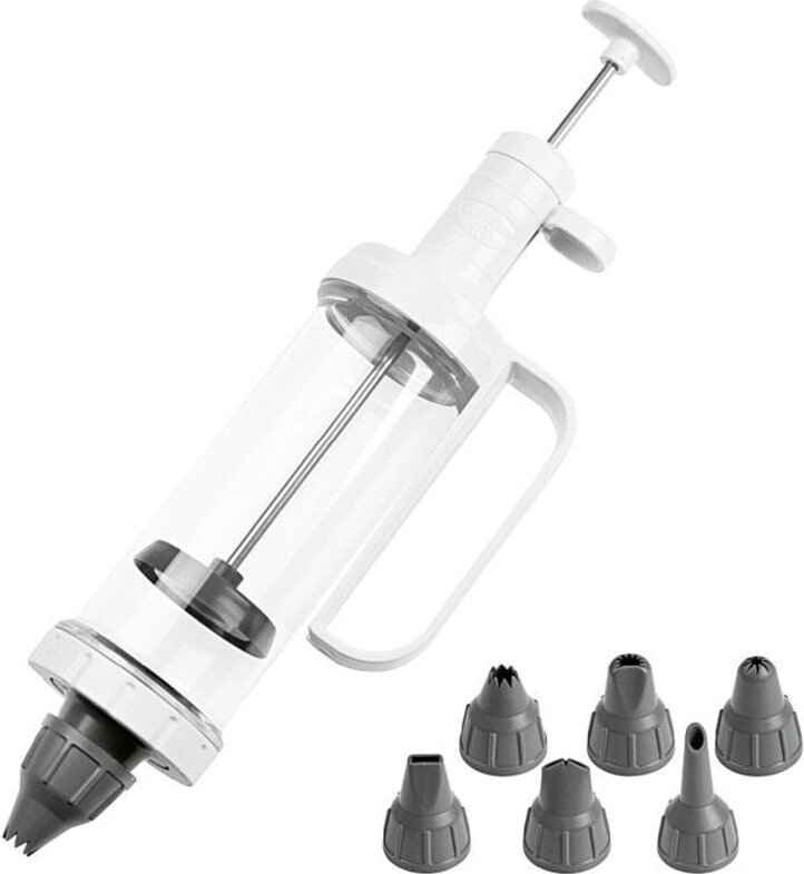 Einhand-Garnierspritze mit 6 Tüllen