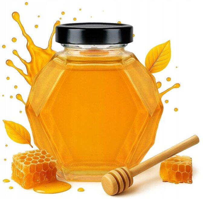 GUCIO Glas 200ml für Honig, Marmelade, Geschenk, Hochzeit, Glasflaschen