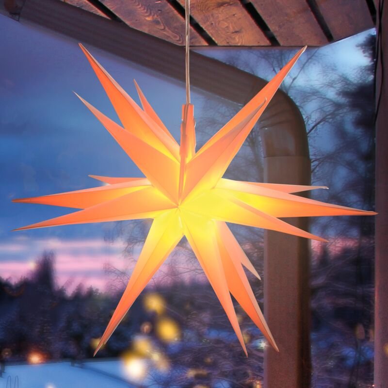 Esotec - Solar Leuchtstern Ø35cm für außen Weihnachtsstern Weihnachts-Deko 102573