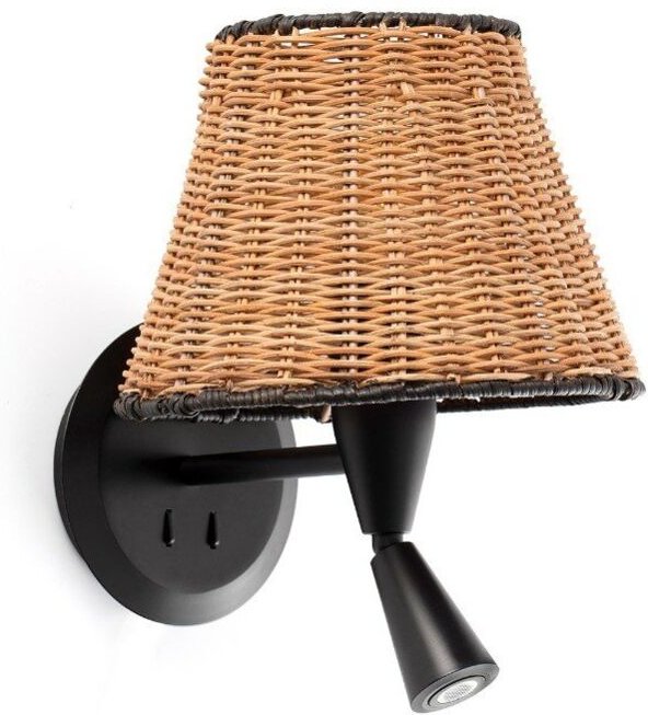 Sumba Faro Barcelona schwarz/matte Leserwandleuchte