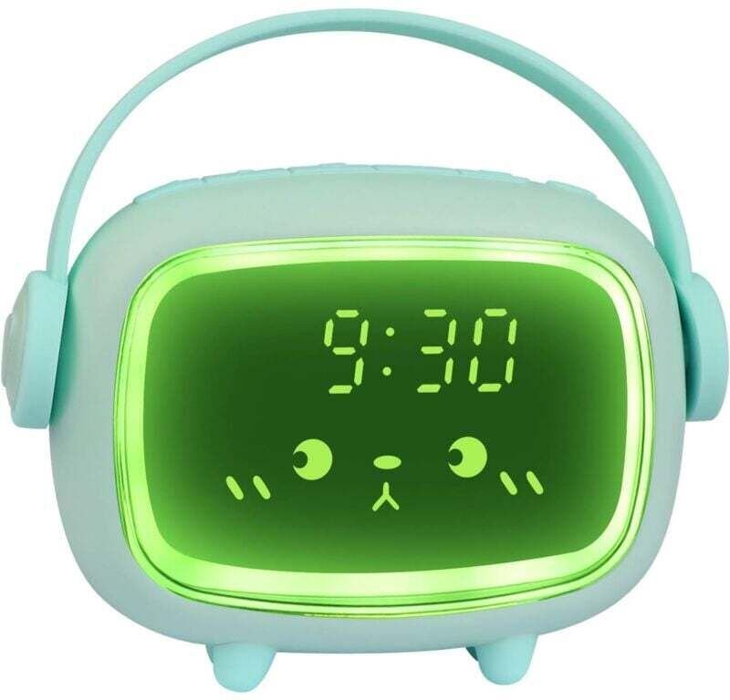 Odipie - Digitaler Kinderwecker für Mädchen und Jungen, Engel, digitaler Wecker, Wecker mit Lichtern und Schlummerfunkti...