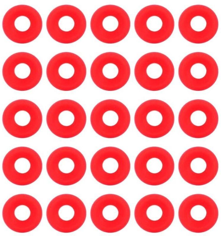 Vtizikl 25Pcs Joints Grolsch en Silicone Rouge pour Swing Flip Top Bouteille Home Brew Bière Bouteille Joints Silicium G...