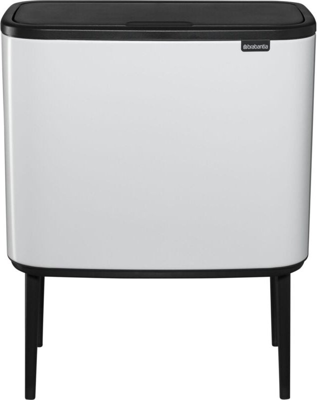 Thumbnail - Brabantia - Bo Touch Bin Abfalleimer, Edelstahl, Weiß, 11 + 23 Liter