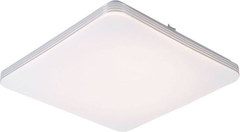 Globo Lighting - Deckenlampe Deckenleuchte Wohnzimmerlampe Küchenleuchte Esszimmerlampe, Metall weiß quadratisch, 1x led...