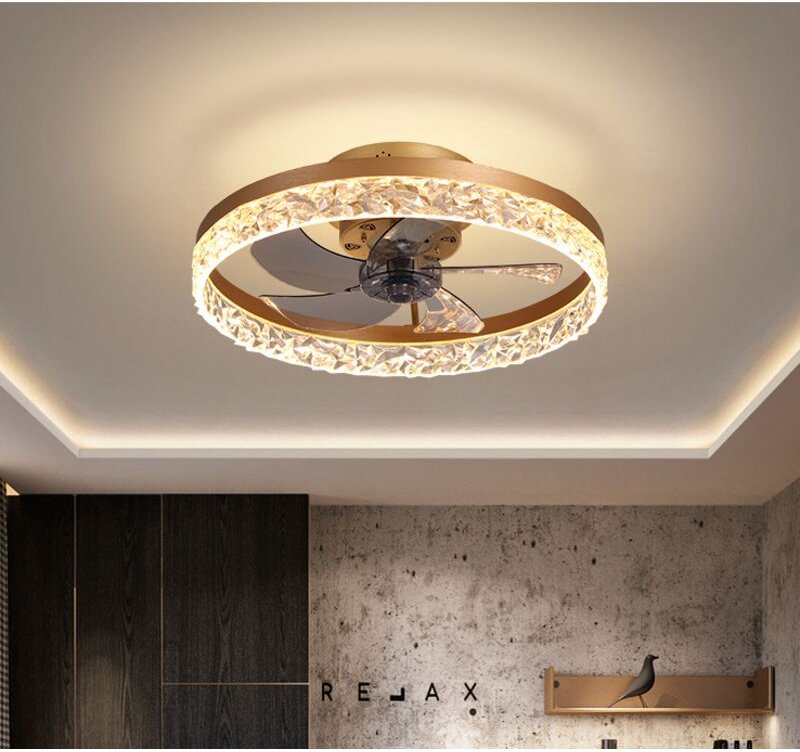 Deckenventilator mit Licht, Fernbedienung, einstellbare Windgeschwindigkeit, leiser Ventilator mit LED-Deckenleuchte, 30...