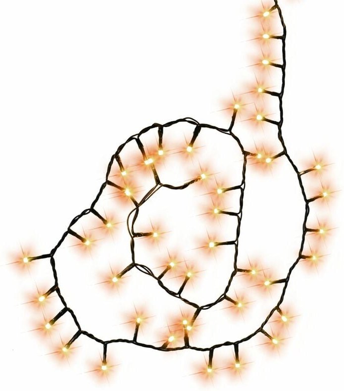 TrendLine LED Lichterkette Premium Plus 500 LED warmweiß mit Fernbedienung LED Lichterkette