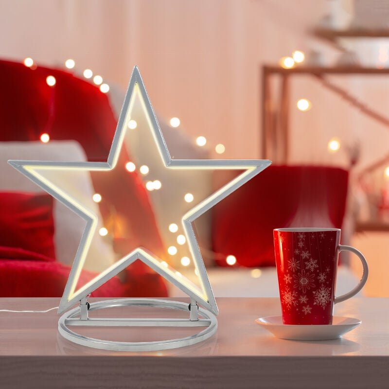 SALCAR LED Gartenstecker Stern Metall, 50cm Garten Stern Leuchte mit Erdspieß, Wasserdicht Weihnachtsstern mit 100 LEDs ...