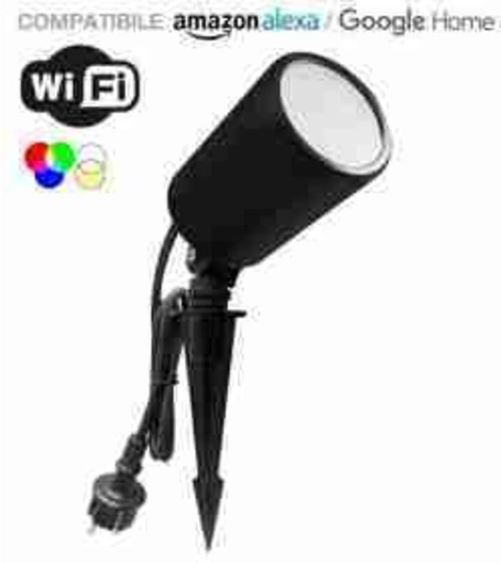 LED3014 VT-5167 GU10 Fassung Quadratischer weißer Rahmen + Chromreflektor