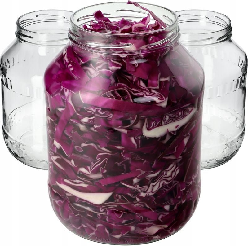 Kadax - Weckgläser 2,5L, Einmachglas zum Einlegen, fi100 mm, Einmachgläser, Sturzglas, Vorratsglas, Gu