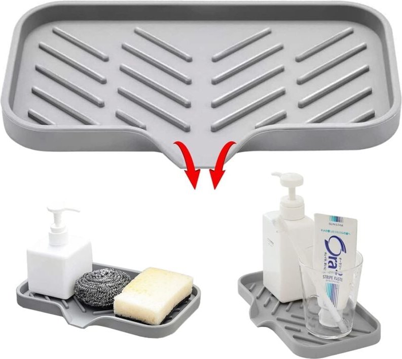 Boîte de rangement en silicone pour porte-savon de cuisine