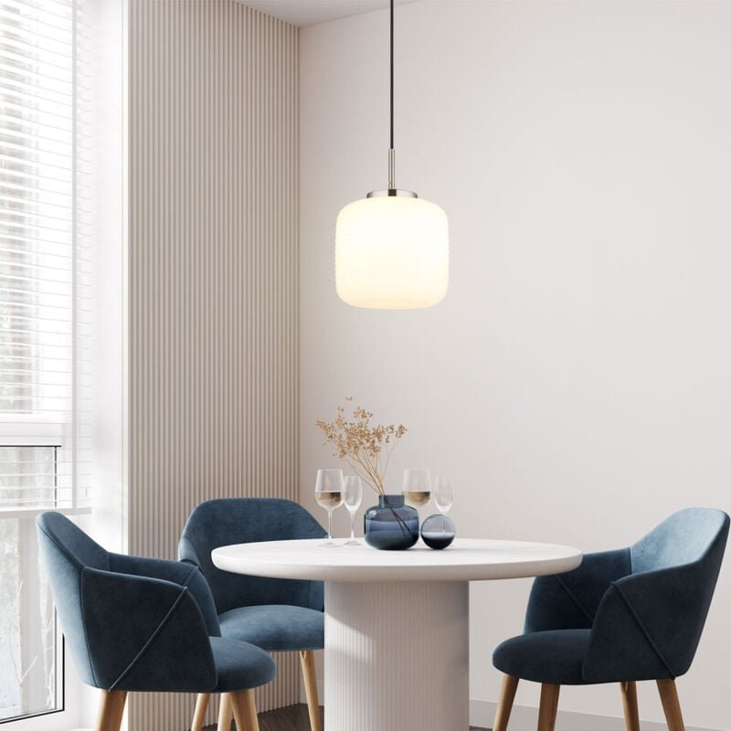 Globo Lighting - Pendelleuchte Hängelampe Deckenleuchte Esszimmerlampe Metall Glas h 130 cm