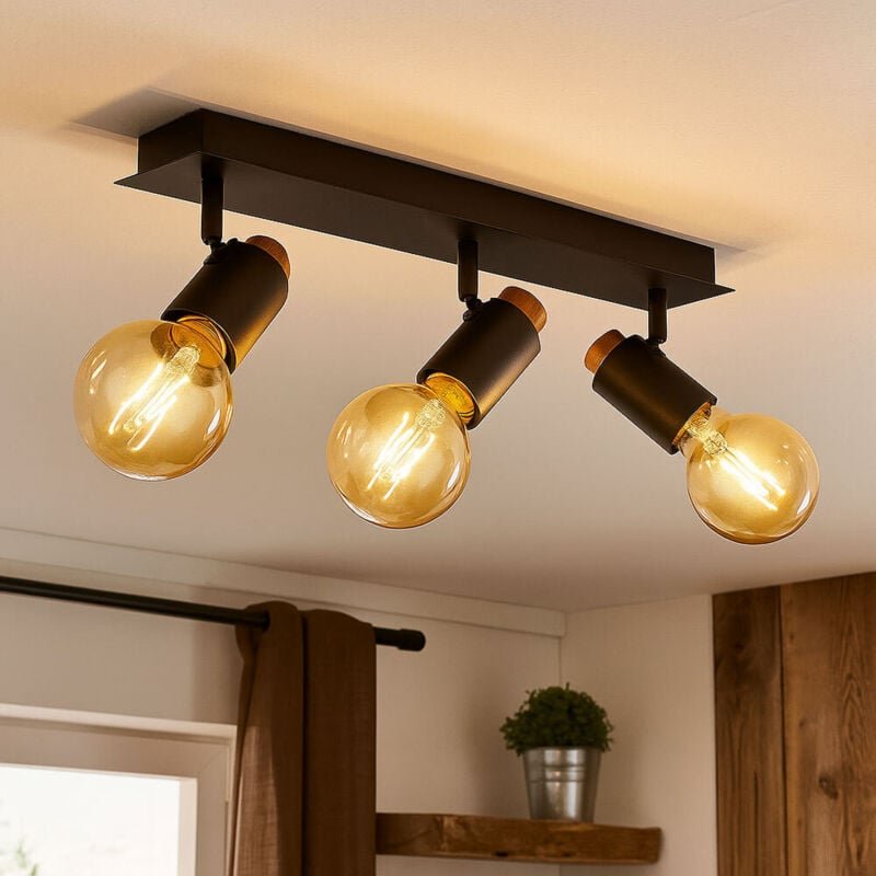 Globo - Deckenlampe Spotleuchte Wohnzimmerleuchte Strahler beweglich Metall 3 Flammig