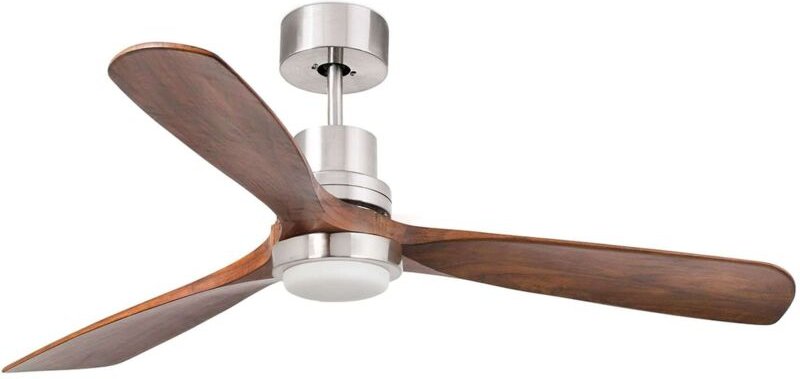 Deckenventilator mit Licht nickel matt ø 132 cm lantau-g