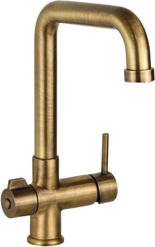 Separater 3-Wege-Spülbeckenmischer in gebürsteter Bronzefarbe Pollini 3300ABRONZO Bronze