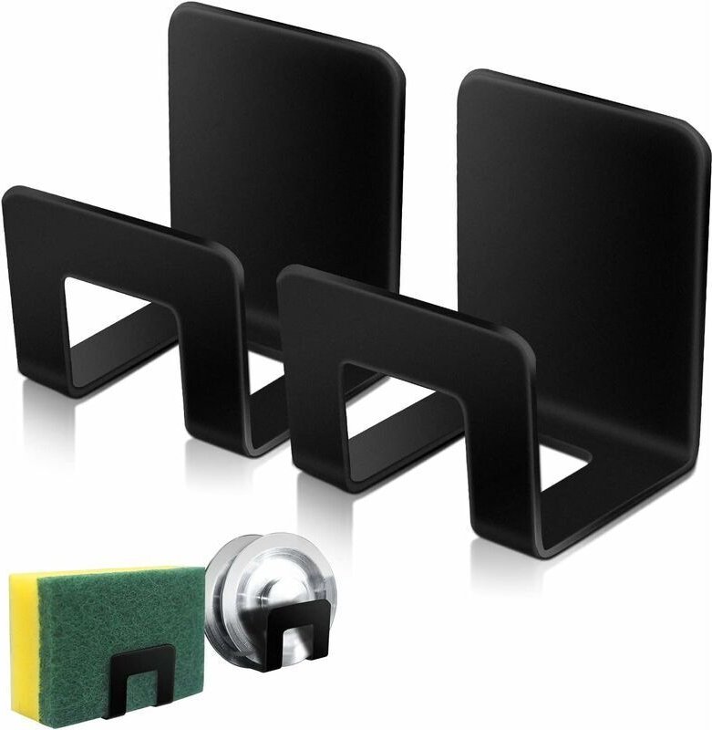 Stück Schwammhalter für die Küchenspüle, Premium-Schwammhalter aus wasserdichtem Edelstahl SUS304 – schnelltrocknend, mi...