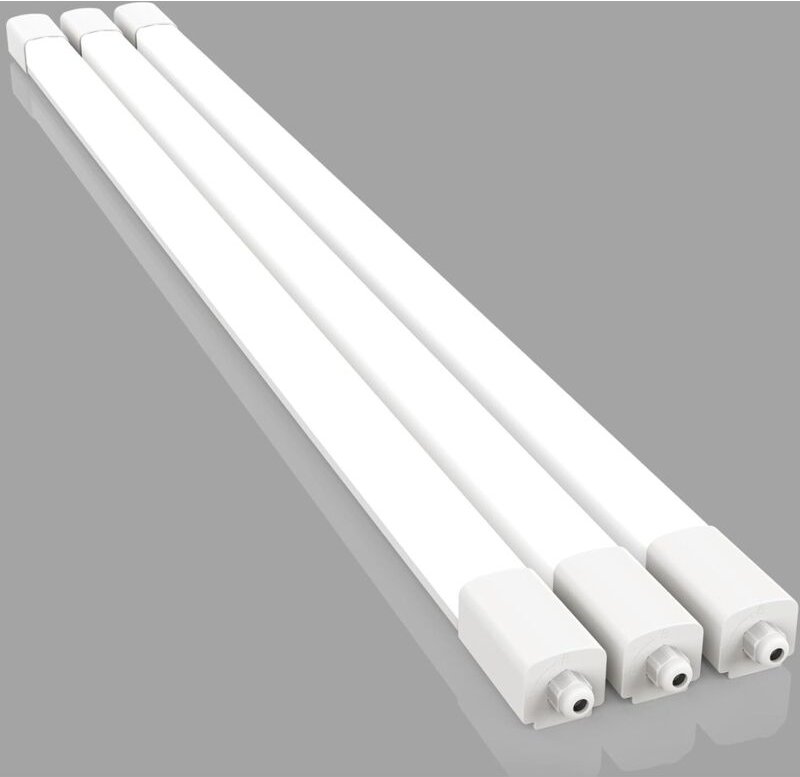 Amdelne 3er 120cm Feuchtraumleuchte Led mit 36W 3600LM werkstattlampe led, Wasserfest Wasserdicht IP65 Verknüpfbar Decke...