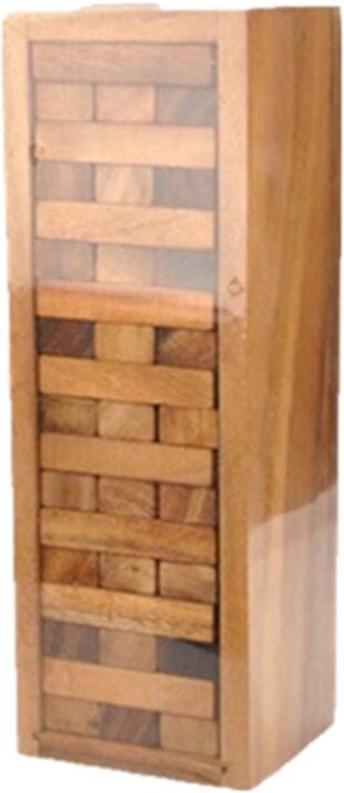 Tlily - Holz-Tumbling-Tower-Spiel – perfekt für Partyspiele, Outdoor-Spiele für Erwachsene und Familien, klassische Stap...