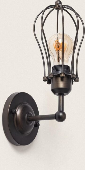 Efectoled - Wandleuchte Metal Prisco Schwarz