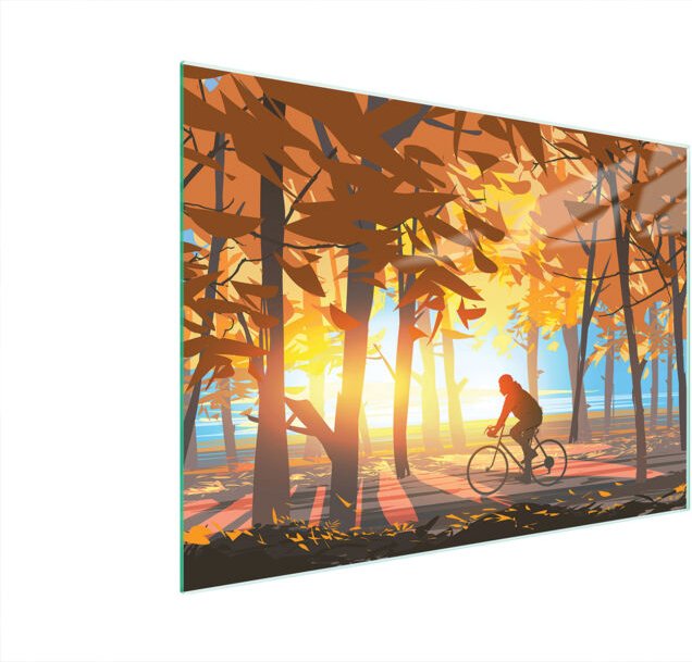 Glasschneidebrett 40x30 Forest