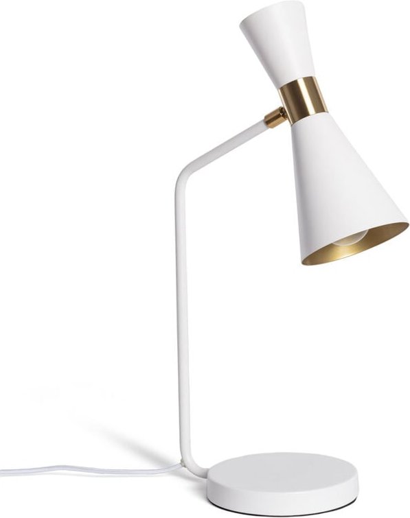 Schreibtischlampe aus Metall Jigger Weiß