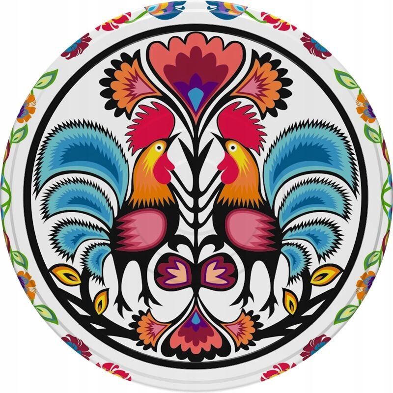 Glasdeckel fi66 Folkloremuster 10 Stk