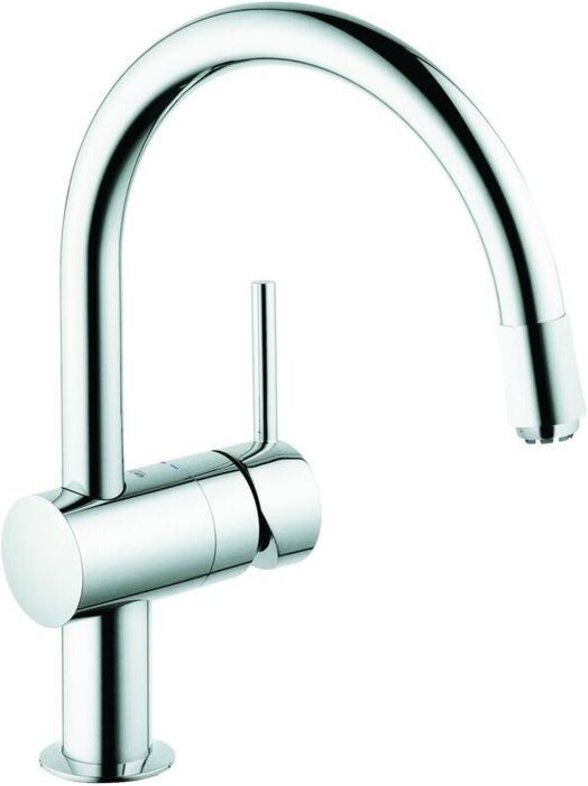 Minta 1-Loch-Einhand-Spültischbatterie, C-Auslauf, Chrom 5,0l/min, Niederdruck - Grohe