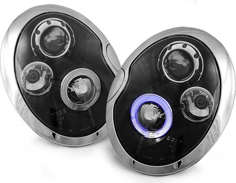 Viking Choice - Scheinwerfer Dual Halo Felgen bmw mini (cooper) 05 01-10 06 angel eyes black