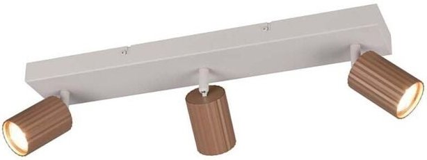 Deckenleuchte Schlafzimmerlampe Metall coffee 3-flammig schwenkbar GU10 L 50 cm