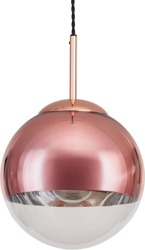 Pendelleuchte Metall und Glas Yelitza Roségold