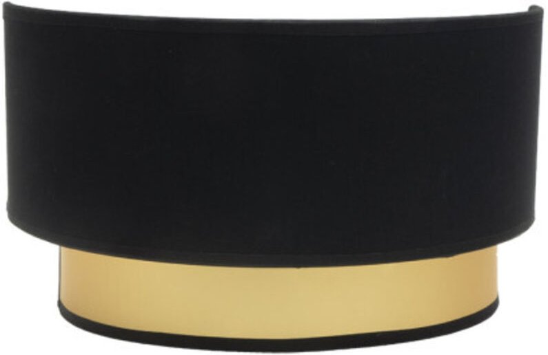 Wandleuchte anuska 1xe27 schwarz/gold 17x30x16 cm