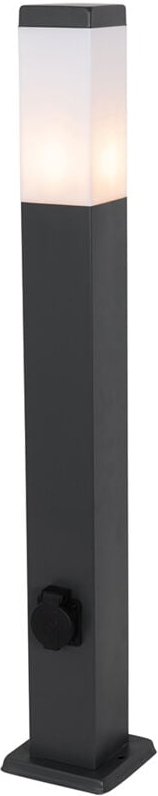 Außenleuchte Dunkelgrau 80 cm mit Fassung IP44 - Malios