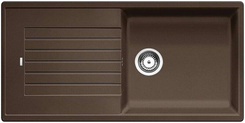 Zia xl 6 - Silgranitspüle, 100x50 cm, Kaffee 517577 - Blanco